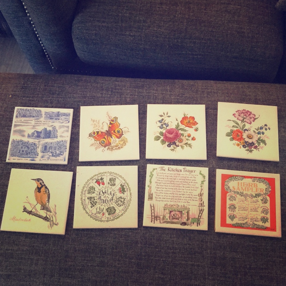 Cute vintage kitchen tiles